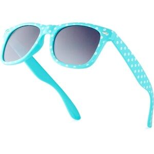 Polka Dot Blue Sunglasses